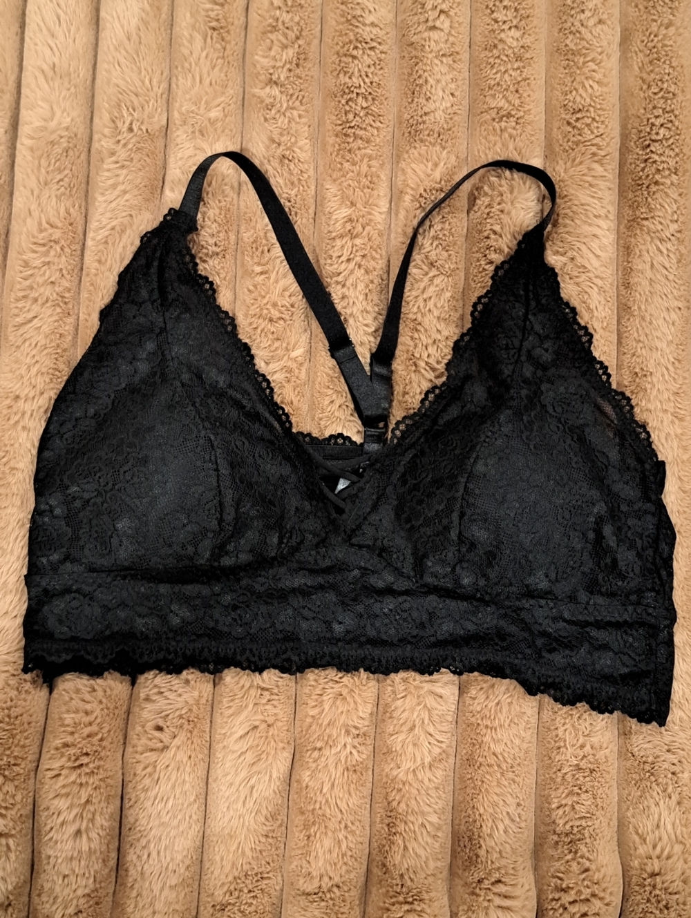 Torrid Lightly Lined Lace Front Bralette- Black- Size 2 Plus Size